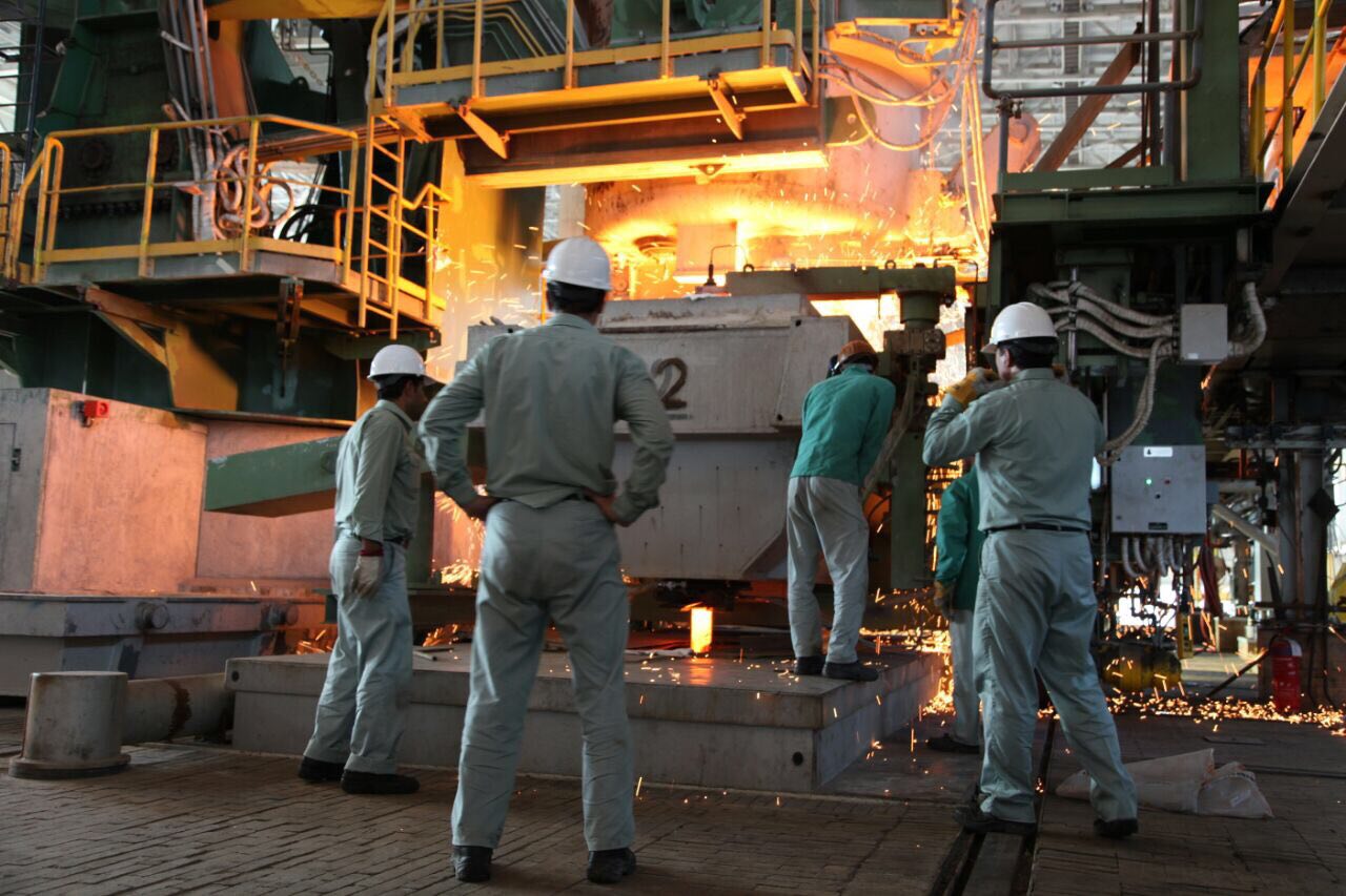 ثبت رکورد تولید تختال در فولاد هرمزگان