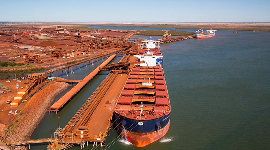 میزان صادرات سنگ آهن بندر هدلند استرالیا در ماه آگوست افزایشی بود