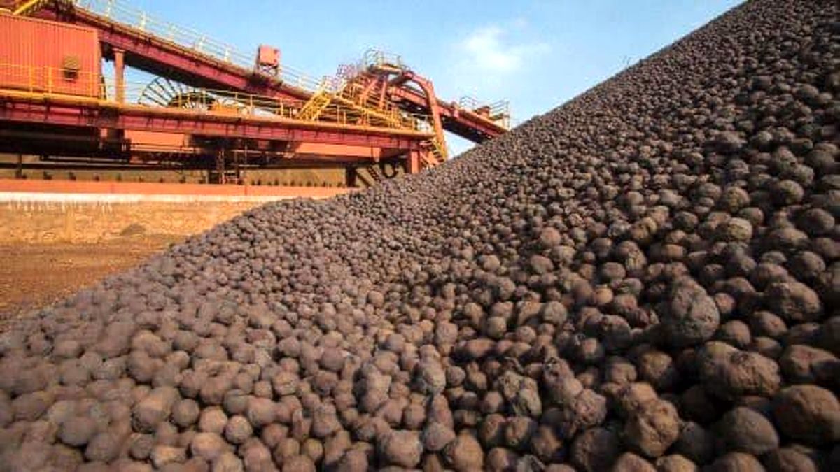 عرضه ۸۴۵ هزار تن گندله سنگ‌آهن در بورس کالا