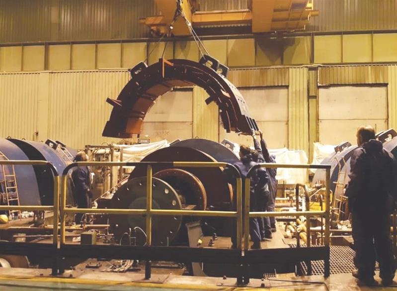 تعويض کامل موتور DC 3680 KW فينيشينگ ناحيه نورد گرم فولاد مبارکه