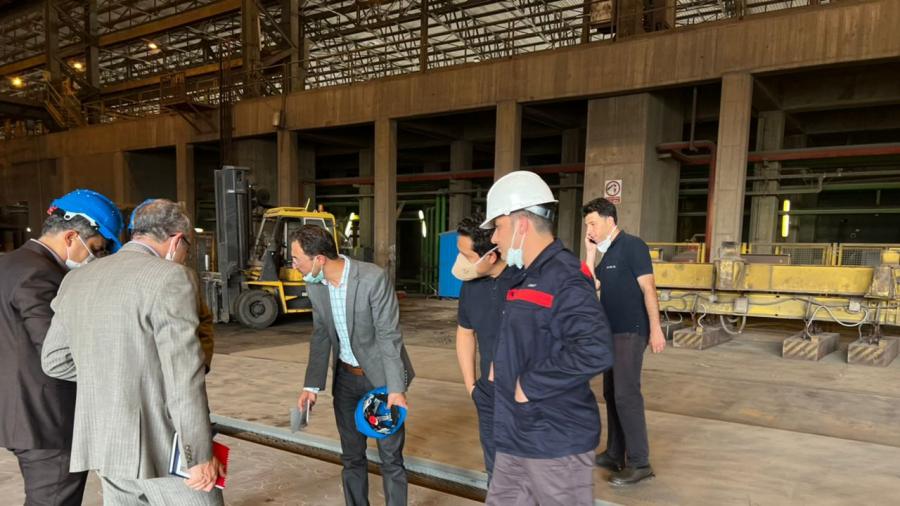 بازديد از خط توليد آزمايشي ورقهاي API5L X65MS فولاد اکسين