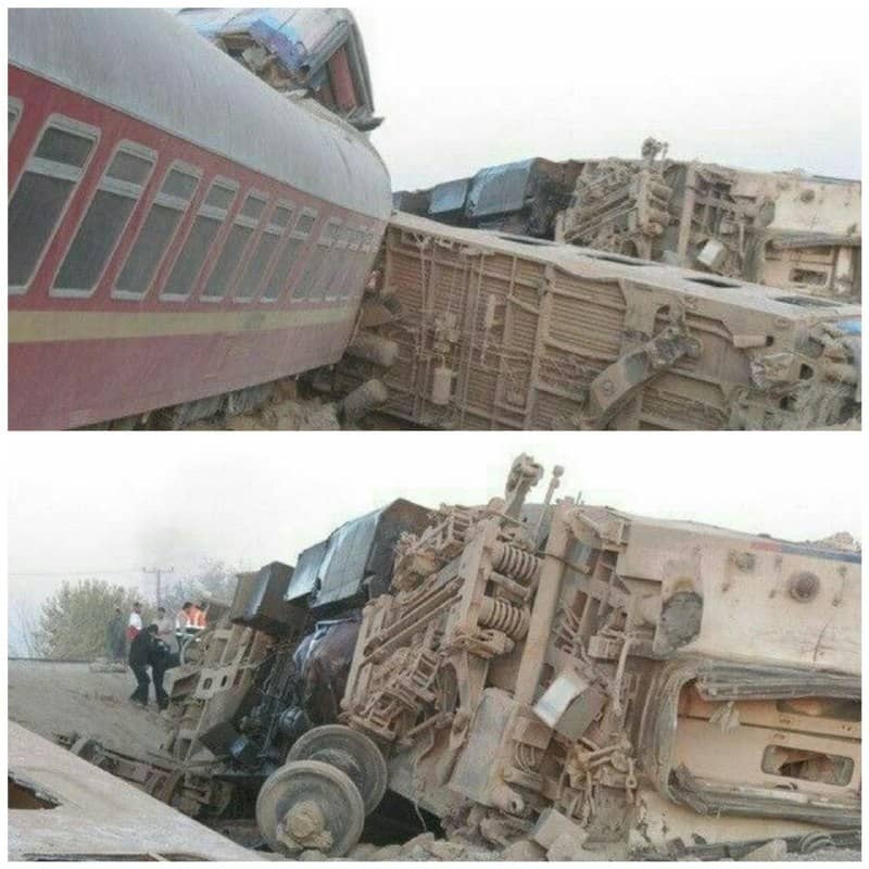 اقدام امدادي چادرملو به حادثهديدگان قطار مسافري مشهد- يزد