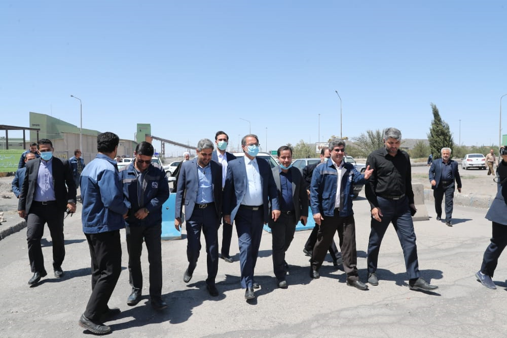 بازديد رئيس سازمان بازرسي کشور از شرکت سنگ آهن مرکزي