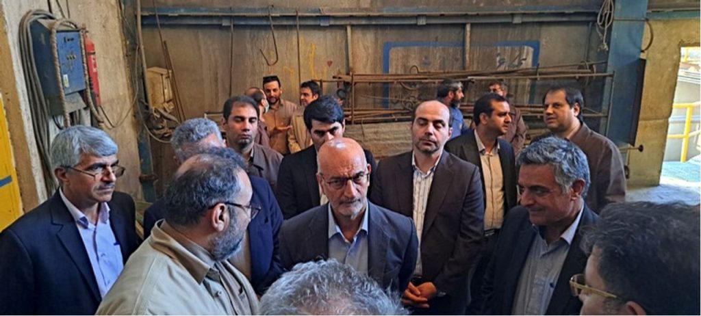 بازديد رئيس هيات عامل ايميدرو از فولاد ميبد
