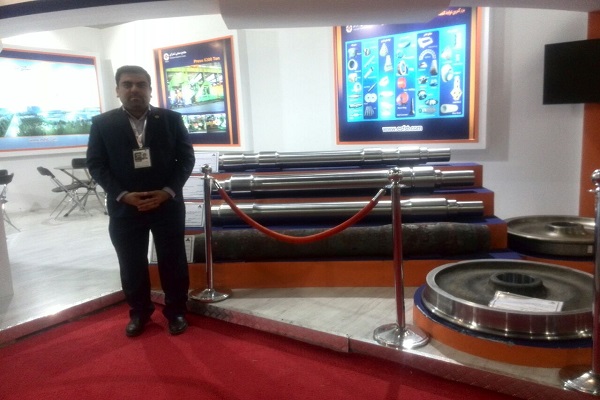 نمونه کامل محور لکوموتيو در مجتمع فولاد اسفراين ساخته شد