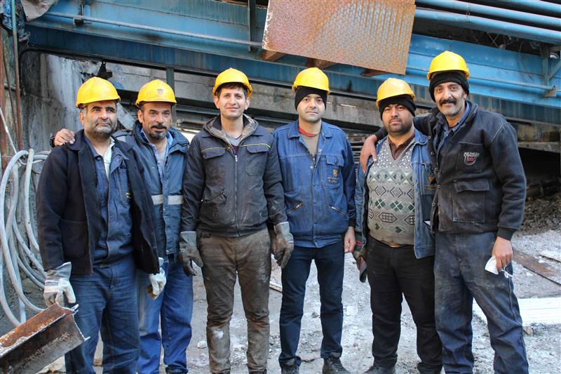 تعمیرات اساسی ماشین چدنریزی شماره یك كوره بلند ذوب آهن اصفهان