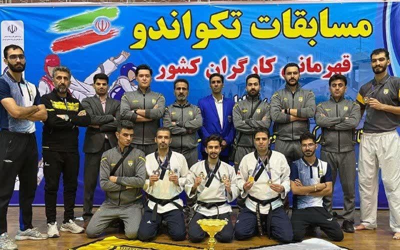 قهرمانی تیم صنعت تکواندوی فولاد مبارکه در کشور