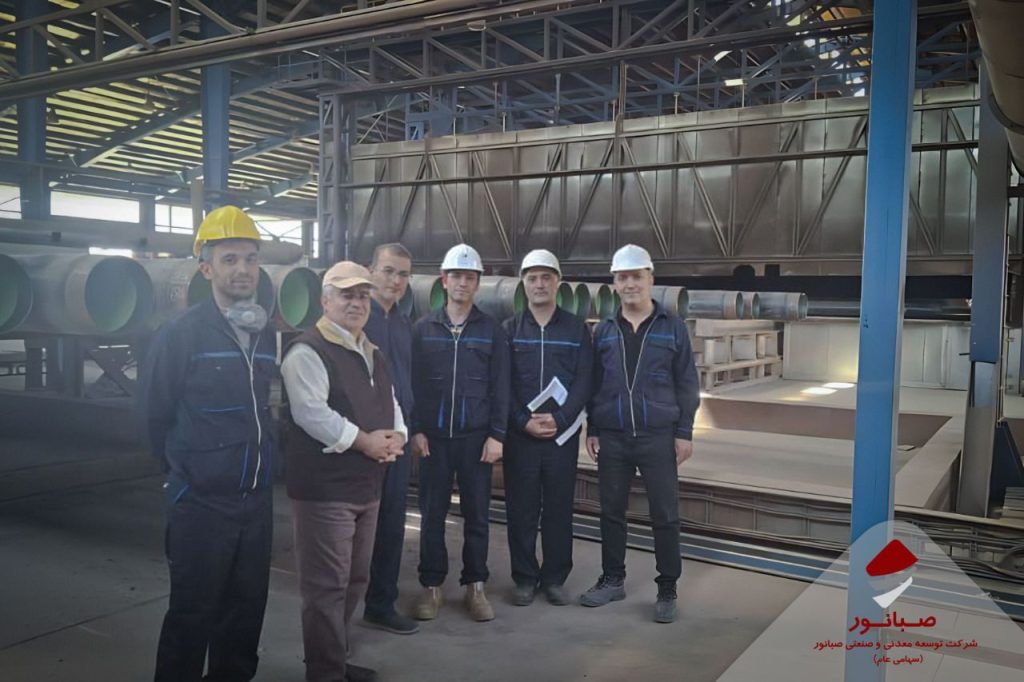 بازدید مدیرعامل صبانور از خط تولید لولههای پروژه انتقال آب تصفیهخانه بیجار