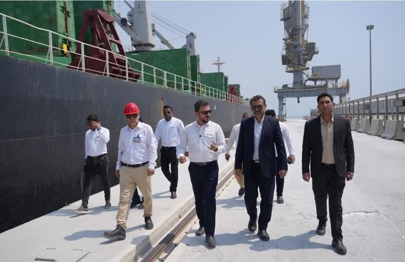 بازدید فرماندار لامرد از سایت دریایی مجتمع صنایع آلومینیوم جنوب