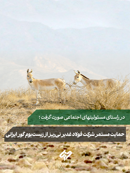 حمایت مستمر شرکت فولاد غدیر نیریز از زیستبوم گور ایرانی با ارسال ششمین محموله علوفه