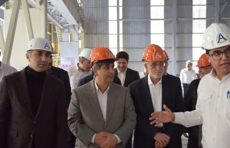 بازدید مدیرعامل فولاد مبارکه از منطقه آزاد لامرد و مجتمع آلومینیوم جنوب