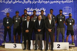 فولاد هرمزگان نایب‌قهرمان لیگ برتر والیبال ساحلی کشور شد