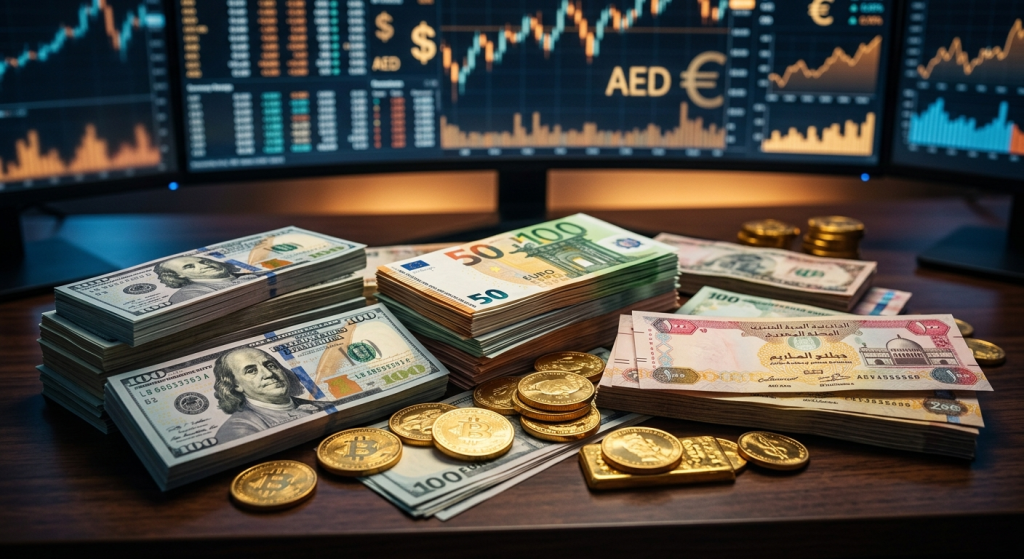افزایش جزئی دلار، یورو و درهم در تالار حواله مرکز مبادله