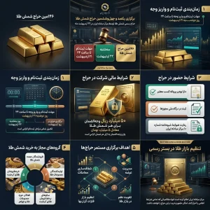 حراج تازه شمش طلا در راه است؛ فعالان مجاز بازار آماده می‌شوند